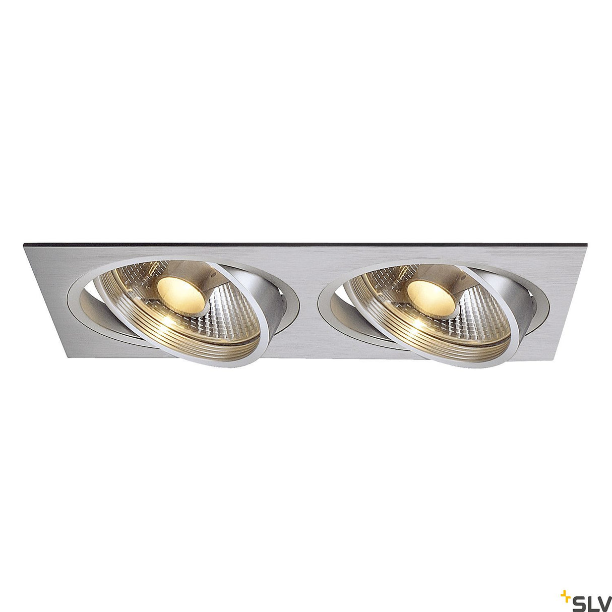 NEW TRIA II ES111 Downlight, max. 2x75W, rechteckig, Alu geb
