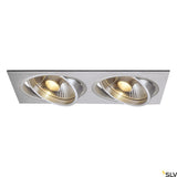 NEW TRIA II ES111 Downlight, max. 2x75W, rechteckig, Alu geb
