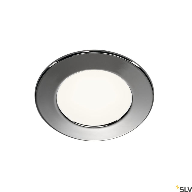 DL 126 LED Downlight, 3W, 3000K, 12V, rund, acryl, chrom
