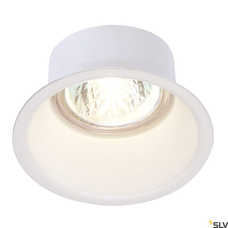HORN Downlight GU10, max. 50W, stahl, rund, weiß