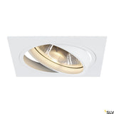 NEW TRIA I ES111 Downlight, max. 75W, eckig, aluminium, weiß