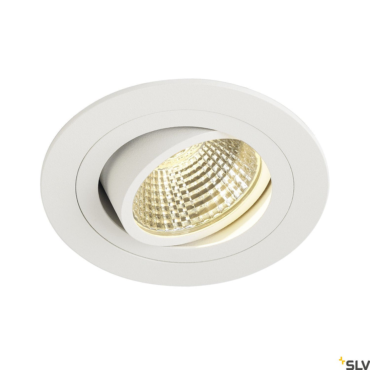 NEW TRIA LED DL ROUND Set 9,1W, 3000K, 525lm, 38°, alu, weiß