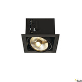 KADUX 1 ES111 Downlight, eckig, mattschwarz, max. 50W
