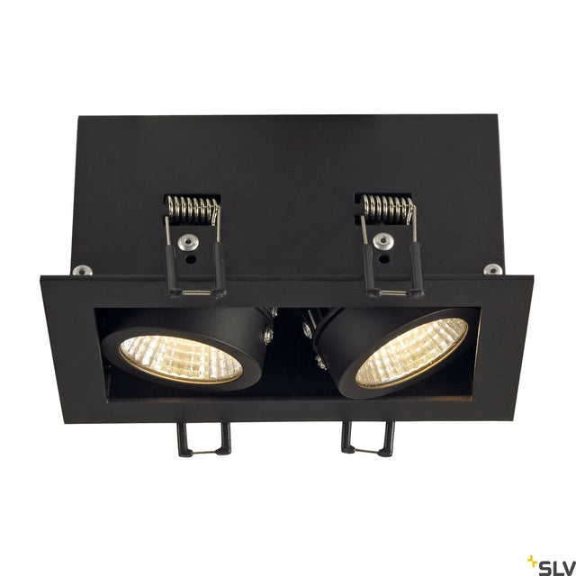 KADUX LED Double DL Set, 3000K, 38°, mattschwarz