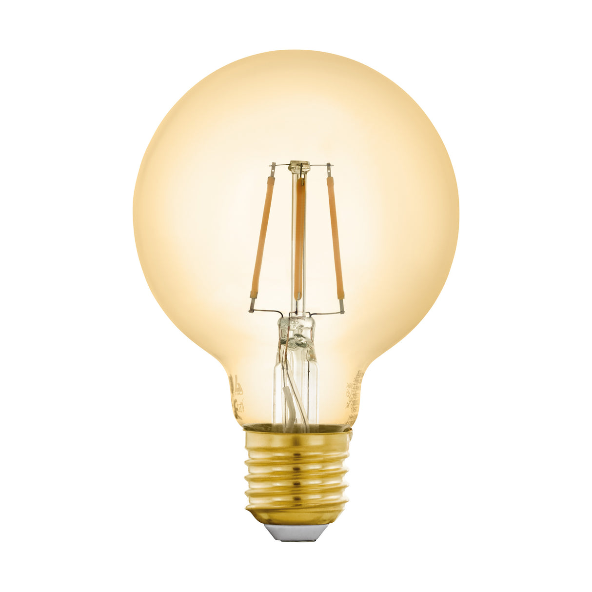 LM-E27-LED-FILAMENT AMBER GLOBE G80 5.5W/500lm 2200K DIMMBAR