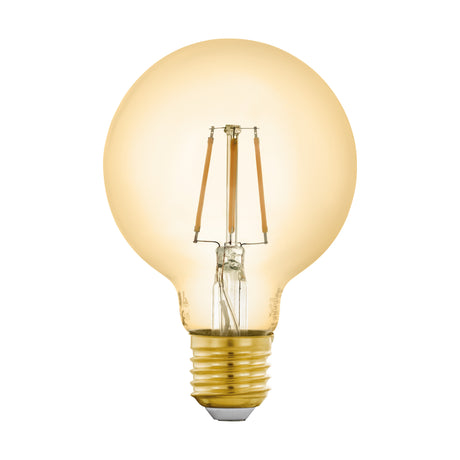 LM-E27-LED-FILAMENT AMBER GLOBE G80 5.5W/500lm 2200K DIMMBAR