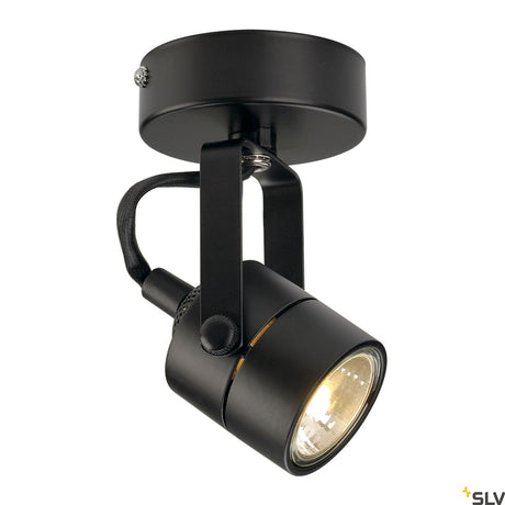 SPOT 79 GU10, max. 50W, schwarz, mit Rosette