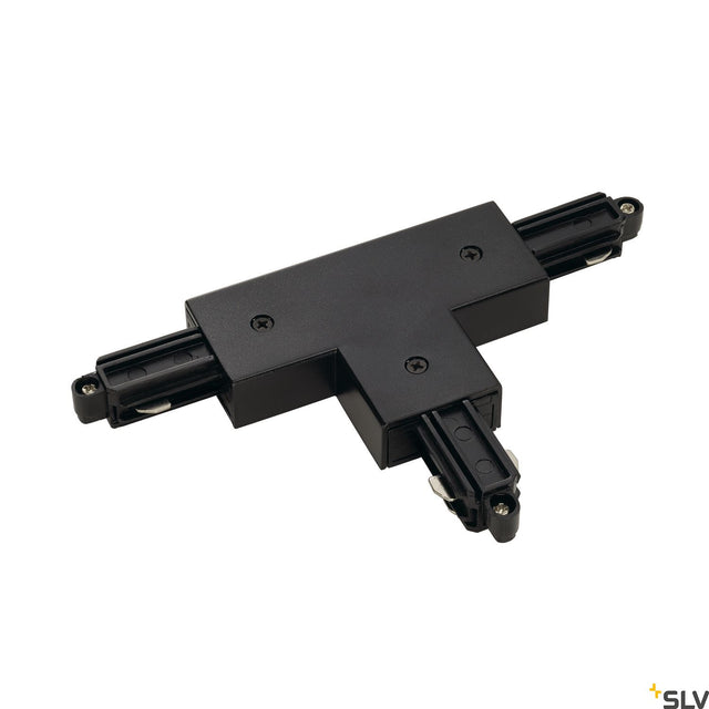 T-Verbinder für 1-Ph HV-Stromschiene, schwarz, Erde links