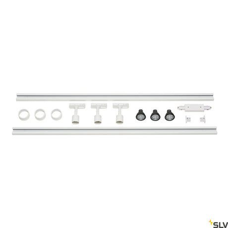 1-Phasen Hochvolt-Set, weiss, 2x1m, inkl. 3xPURI und LED
