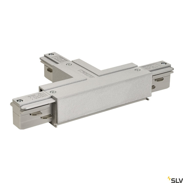 EUTRAC T-Verbinder Schutzleiter links, silbergrau