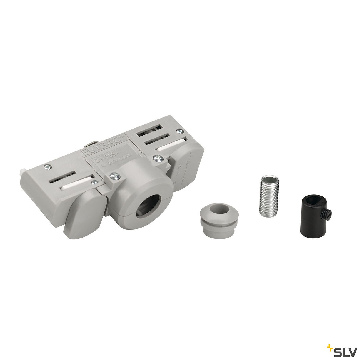EUTRAC 3-Ph Stromschienenadapter inkl. Montagezubehör, grau