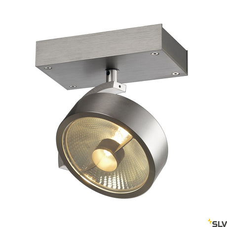 KALU 1 QPAR Deckenleuchte, alu-gebürstet, ES111, max. 75W