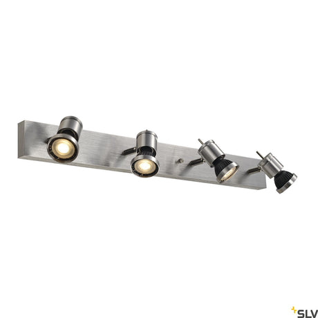 ASTO IV Wand- & Deckenleuchte, GU10, max. 4x75W, Alu geb