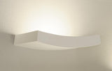 GL 102 CURVE Wandleuchte, R7s 78mm, max. 100W, weißer Gips