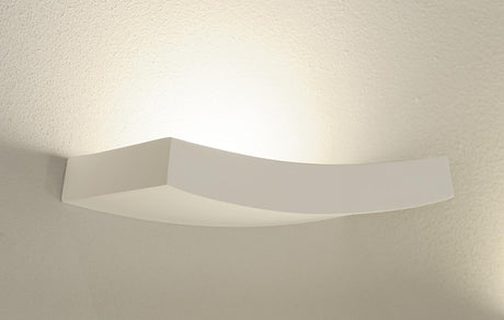 GL 102 CURVE Wandleuchte, R7s 78mm, max. 100W, weißer Gips