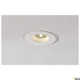 PLASTRA Downlight, GU10, rund, weißer Gips