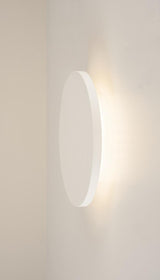 PLASTRA, Wandleuchte, LED, 3000K, rund, weißer Gips, Ø 30cm