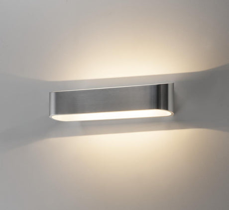 ASSO LED 300 Wandleuchte, oval, alu brushed, 2x5W, 3000K