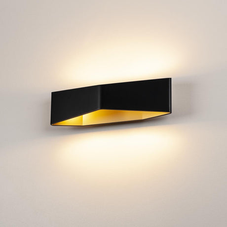 BIG CARISO 2 LED, 22W, 500lm, 827, schwarz/ messing