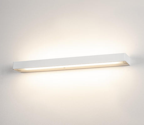 SEDO LED 14 Wandleuchte, eckig mattweiß, Glas satiniert