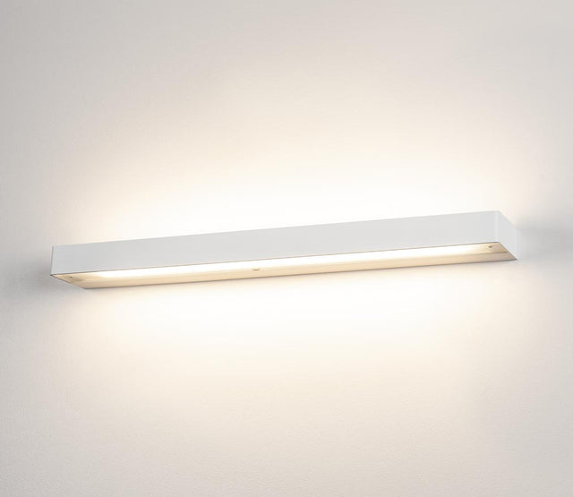 SEDO LED 14 Wandleuchte, eckig mattweiß, Glas satiniert