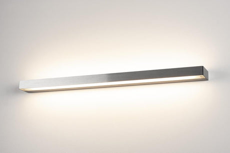 SEDO LED 21 Wandleuchte, eckig, Glas satiniert, alu geb