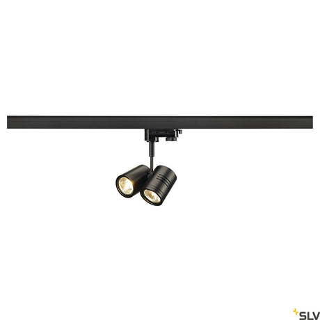 BIMA II Leuchtenkopf schwarz, 2xGU10, max. 50W, inkl Adapter