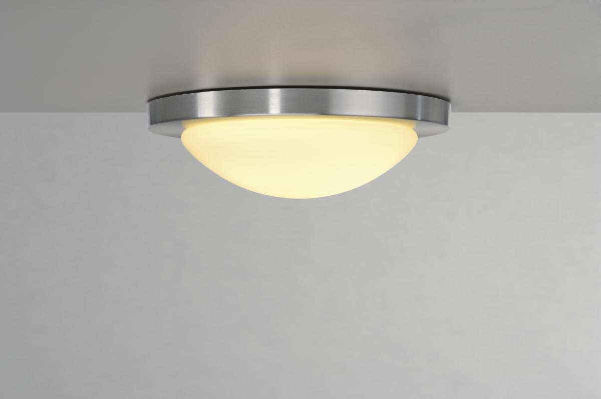 MELAN Deckenleuchte, E27, max. 60W, Alu geb./sat. Glas