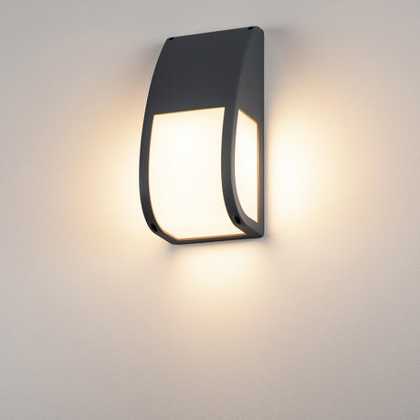 KERAS ELT Wandleuchte, E27 ESL, max. 25W, IP54, anthrazit
