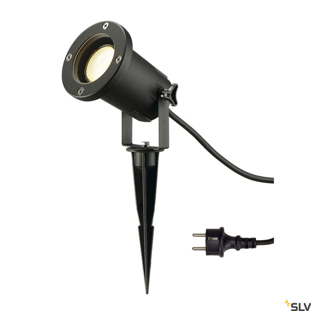 NAUTILUS SPIKE XL, GU10 11W, inkl. Kabel & Stecker, schwarz