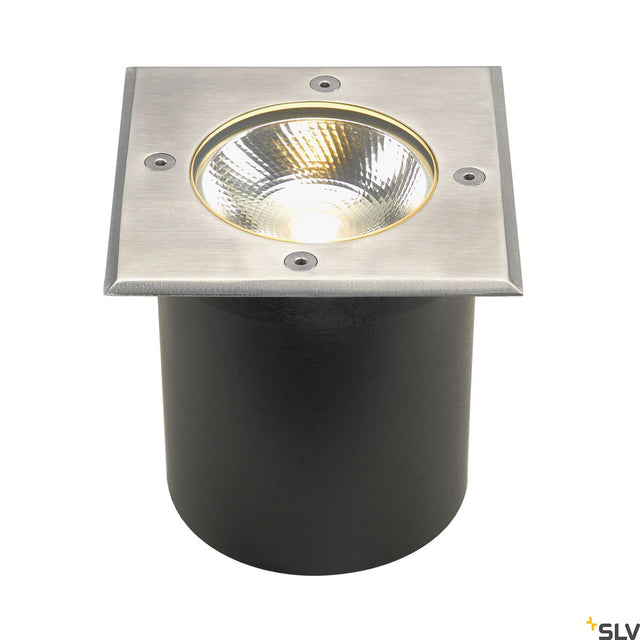 ROCCI Bodeneinbauleuchte, 6W, 3000K, IP67, eckig, Edelstahl