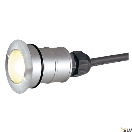 POWER TRAIL LITE ROUND Einbaul., 1W, 3000K, IP67, Edelstahl