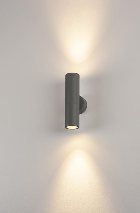ASTINA OUT ESL Wandleuchte, GU10, max.2x11W, IP44, anthrazit