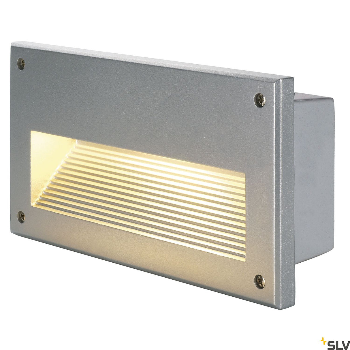 BRICK Downunder E14, max. 40W, IP44, silbergrau