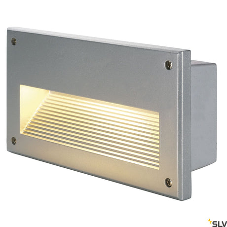 BRICK Downunder E14, max. 40W, IP44, silbergrau