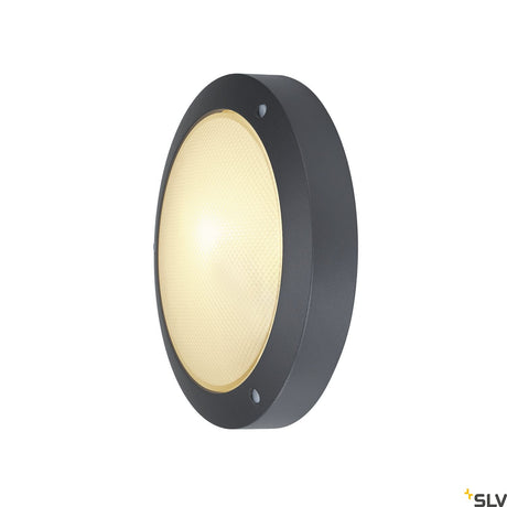 BULAN Deckenl., E14, max. 60W, rund, anthrazit, sat. Glas