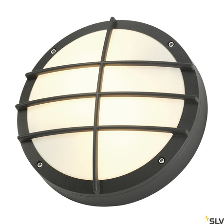BULAN GRID Wandleuchte, E27, max. 2x25W, rund, anthrazit