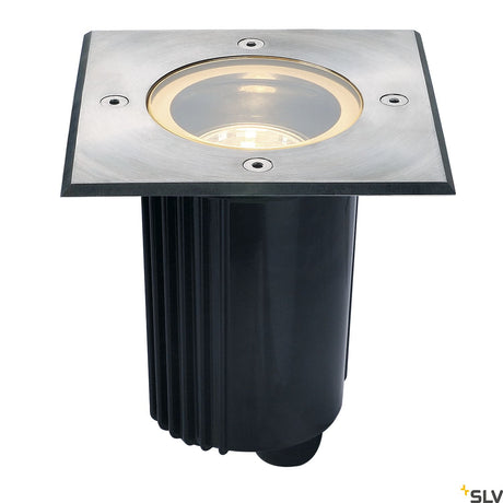 DASAR 80 GU10 Bodeneinbaul, max.35W, IP67, eckig, Edelstahl