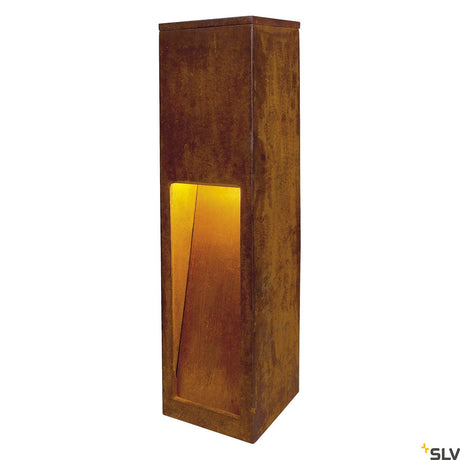 RUSTY SLOT 50 Pollerleuchte, E27 11W, IP44, eisen gerostet