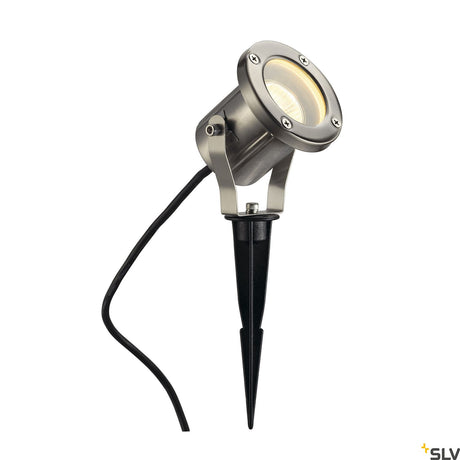 NAUTILUS SPIKE, GU10 max.35W, 1,5m Kabel&Stecker, Edelstahl