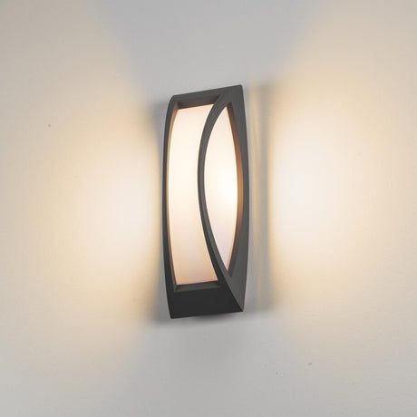 MERIDIAN 2 Wandleuchte, E27, max. 25W, IP54, anthrazit