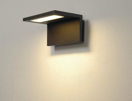 ANGOLUX WALL Wandleuchte 36 SMD LED 7,5W 3000K, IP44, anthr.