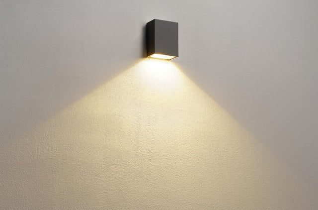 QUAD 1 XL LED Wandleuchte, 3,2W, 3000K, eckig, anthrazit