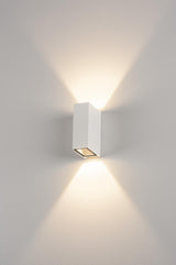 QUAD 2 XL LED Wandleuchte, 2x3,2W, 3000K, weiß