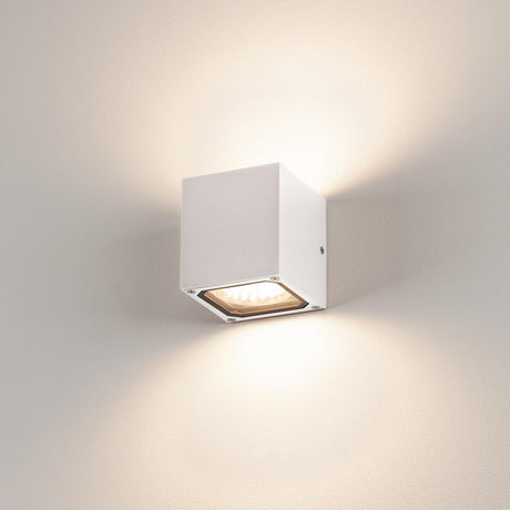 SITRA CUBE Wandleuchte, GX53, max. 2x9W, aluminium, weiß