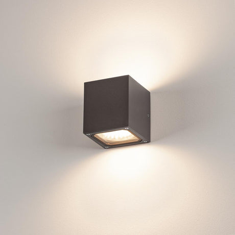 SITRA CUBE Wandleuchte, GX53, max.2x9W, aluminium, anthrazit