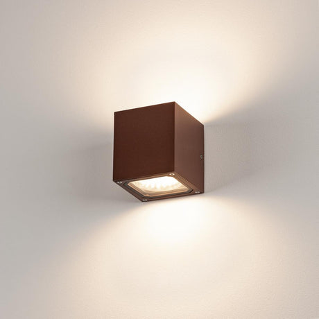 SITRA CUBE Wandleuchte, GX53 max.2x9W, aluminium, rostfarben