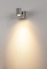 NEW MYRA WALL, GU10, max. 50W, IP55, alu, silbergrau