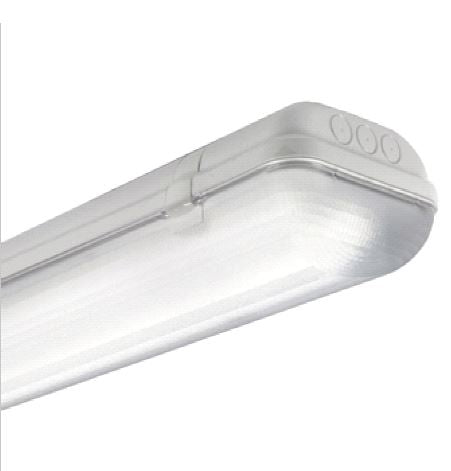 LINDA BASIC LED 2x23W, 4000K, 6685lm, IP65, grau, L=1570mm