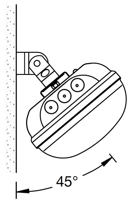 LINDA Befestigungsbügel 45° für T5/T8